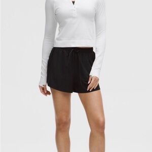 Lululemon Rest Less white half zipped running top